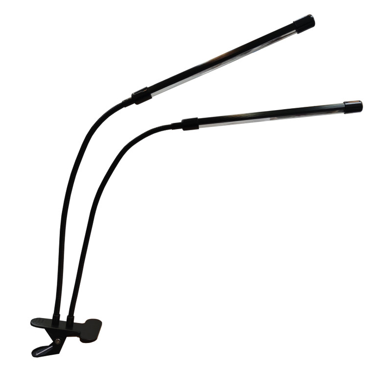 چراغ فتوسنتز (رشد گیاه) گیره ای دو شاخه 6 وات