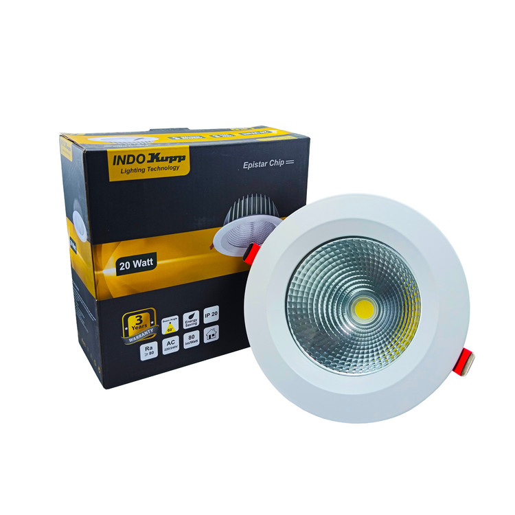 چراغ توکار 20 وات مدل COB برش 14.5 ایندوکوپ