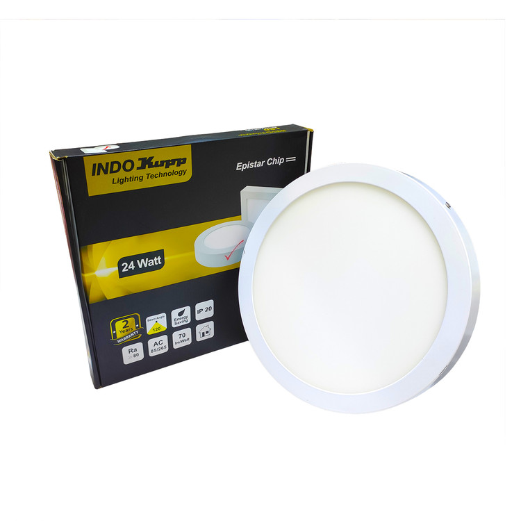 پنل روکار سقفی 24 وات گرد ایندوکوپ