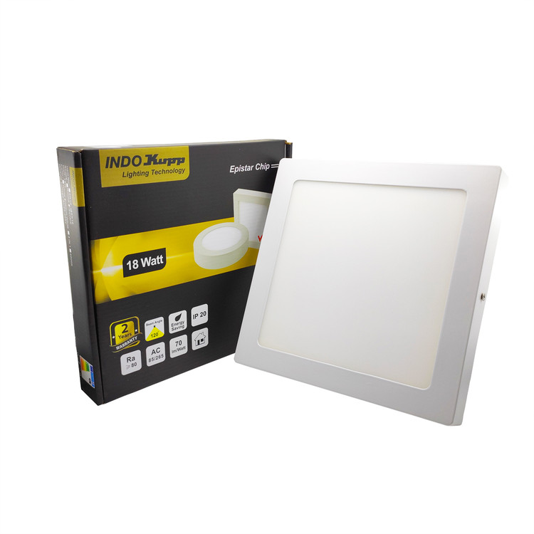 پنل روکار سقفی 18 وات مربع ایندوکوپ