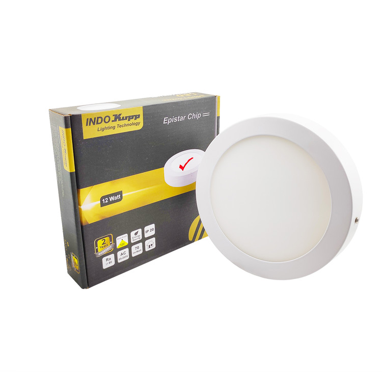 پنل روکار سقفی 12 وات گرد ایندوکوپ