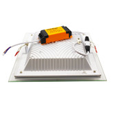 پنل توکار 18 وات مدل دورشیشه ای مربع ایندوکوپ