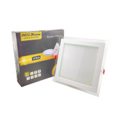 پنل توکار 18 وات مدل دورشیشه ای مربع ایندوکوپ