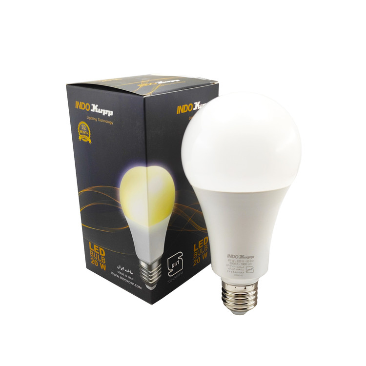 لامپ 20 وات LED مدل حبابی ایندوکوپ