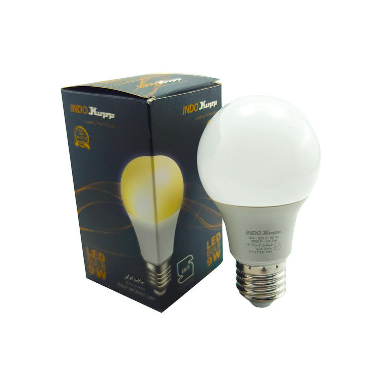 لامپ 9 وات LED مدل حبابی ایندوکوپ