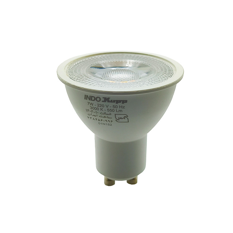 لامپ هالوژن 7 وات LED پایه استارتی (GU10) مدل لنزدار ایندوکوپ