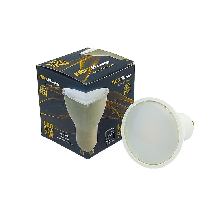 لامپ هالوژن 7 وات LED پایه استارتی (GU10) مدل مات ایندوکوپ