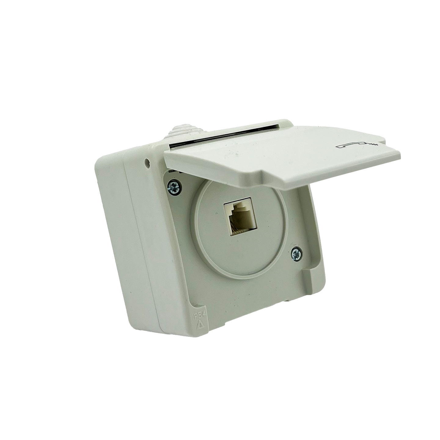 پریز تلفن تک سوکت بارانی روکار 220 ولت 16 آمپر GUNSAN IP54