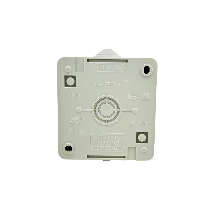 پریز تلفن تک سوکت بارانی روکار 220 ولت 16 آمپر