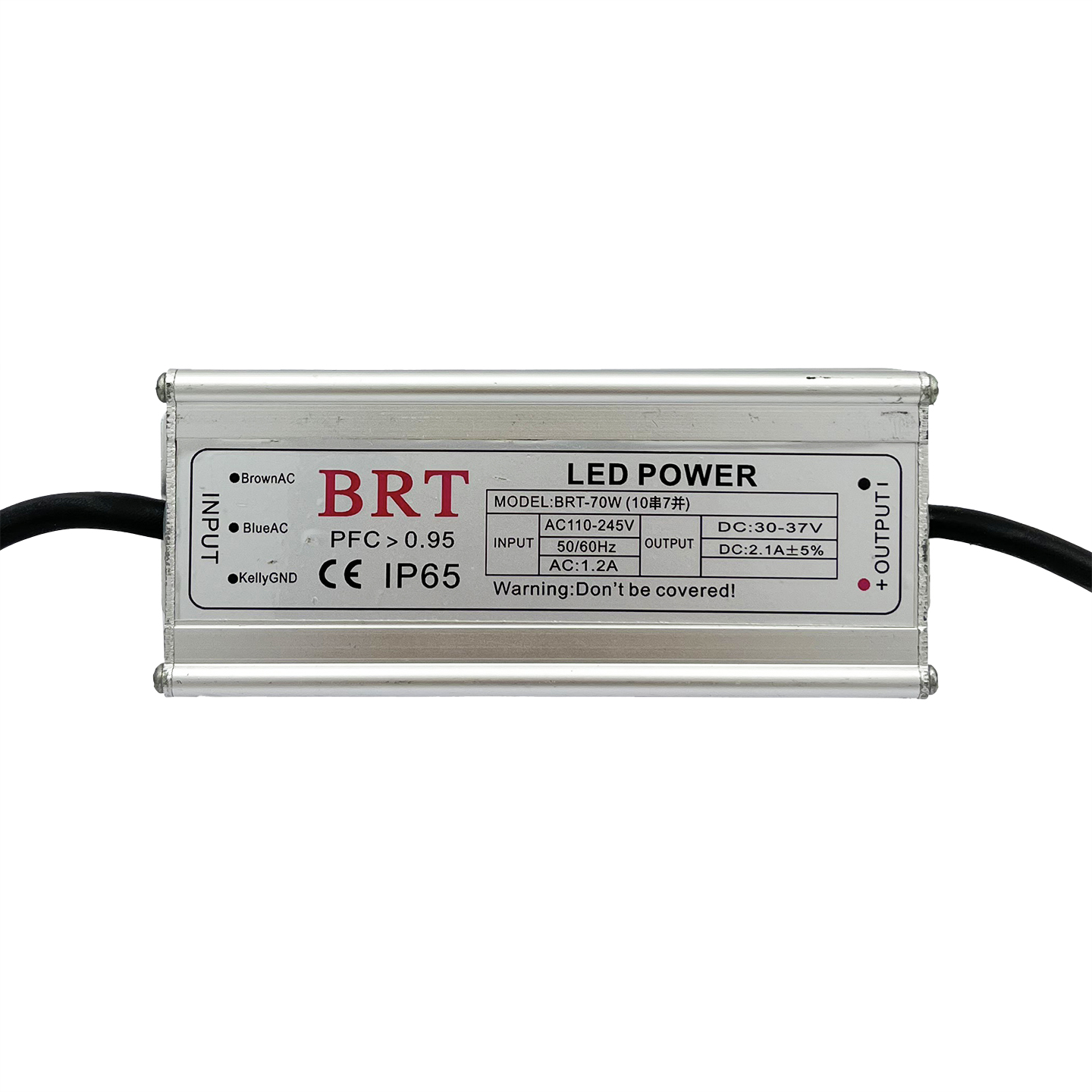 ترانس 70 وات پرژکتوری 1.2 آمپر BRT IP65