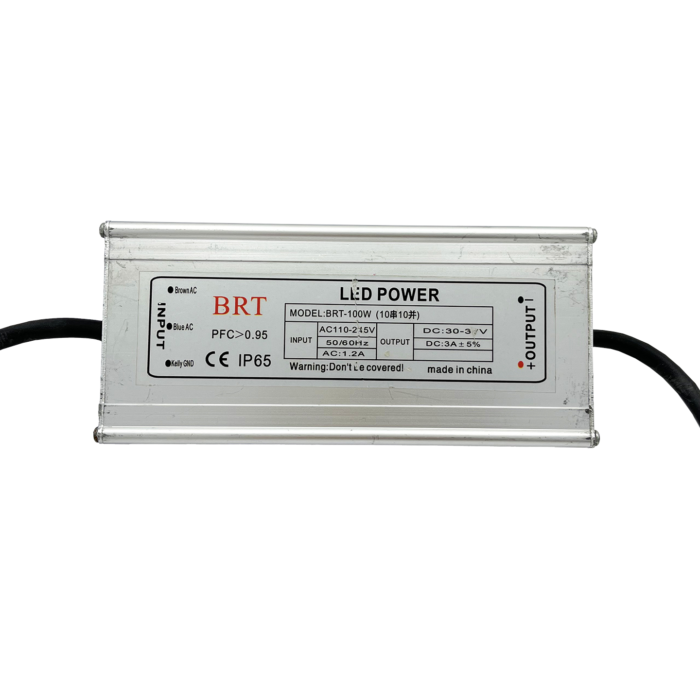 ترانس 100 وات پرژکتوری 3 آمپر BRT IP65