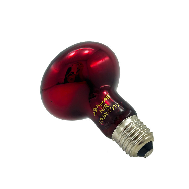 لامپ مادون قرمز 220 ولت 100 وات E27 نور