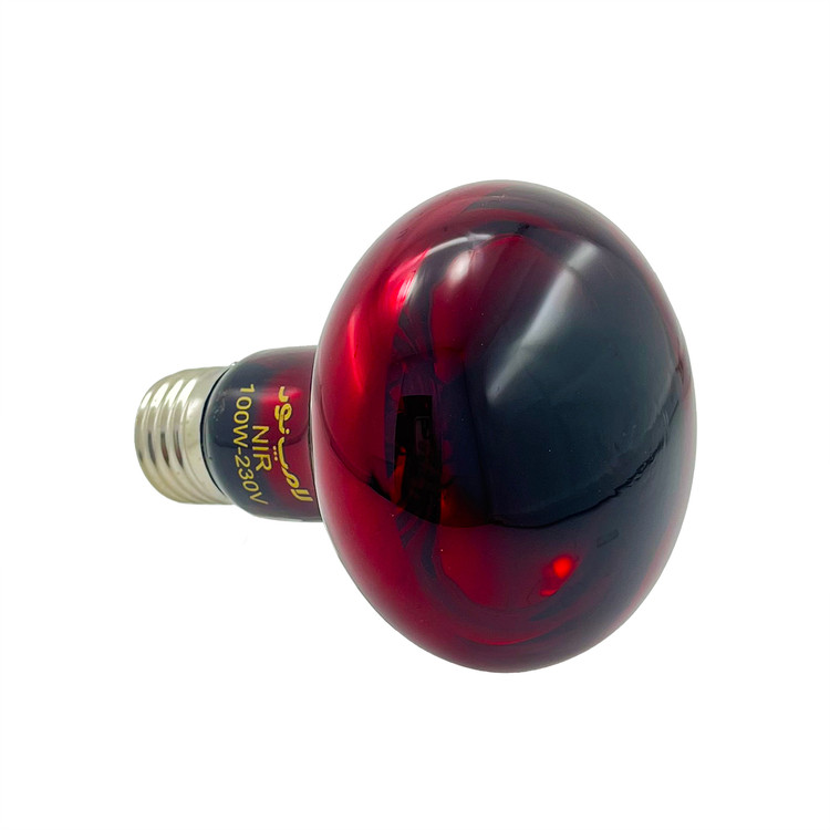 لامپ مادون قرمز 220 ولت 100 وات E27 نور
