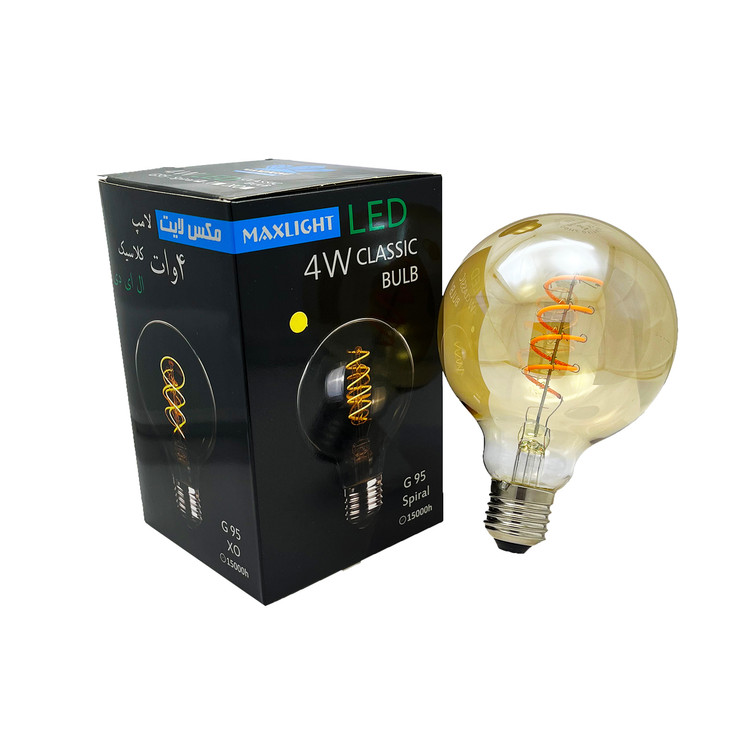 لامپ فیلامنتی 4 وات G95 مکس لایت
