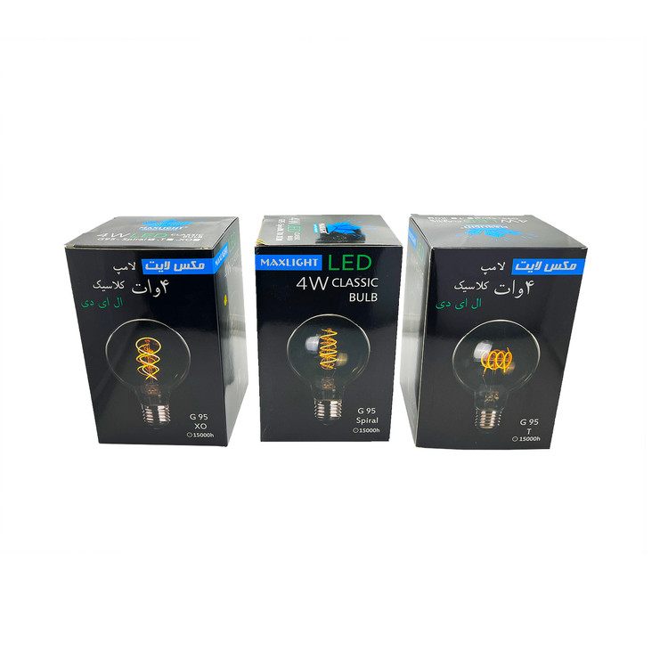 لامپ فیلامنتی 4 وات G95 مکس لایت