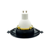 قاب هالوژن گرد برش 7 مشکی - طلایی مات