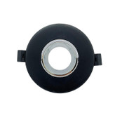 قاب هالوژن گرد برش 7 مشکی - کروم براق