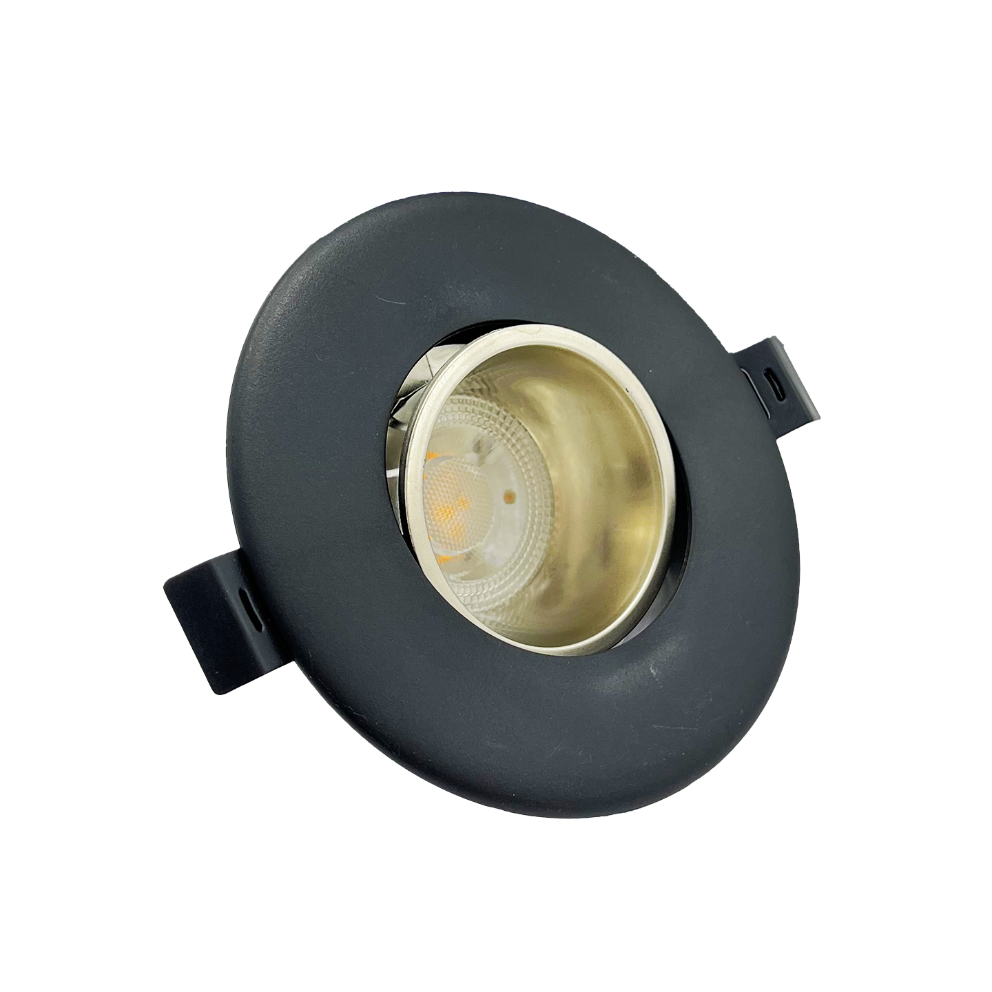 قاب هالوژن گرد برش 7 مشکی - کروم مات