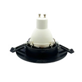 قاب هالوژن گرد برش 7 مشکی - کروم مات