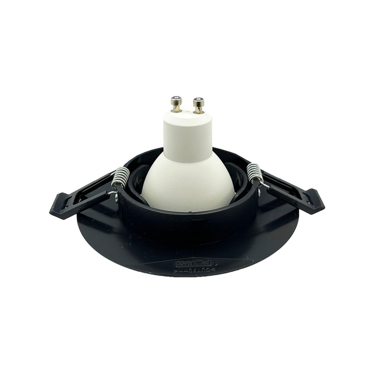 قاب هالوژن گرد برش 7 مشکی مدل مسطح چرخشی