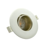 قاب هالوژن گرد برش 7 سفید - کروم مات