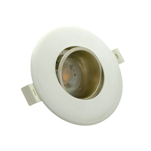 قاب هالوژن گرد برش 7 سفید - کروم مات