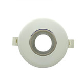 قاب هالوژن گرد برش 7 سفید - کروم مات