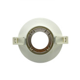 قاب هالوژن گرد برش 7 سفید - کروم مات