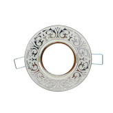 قاب هالوژن گرد برش 7 سفید طرح دار