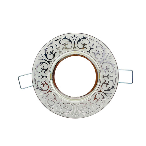 قاب هالوژن گرد برش 7 سفید طرح دار