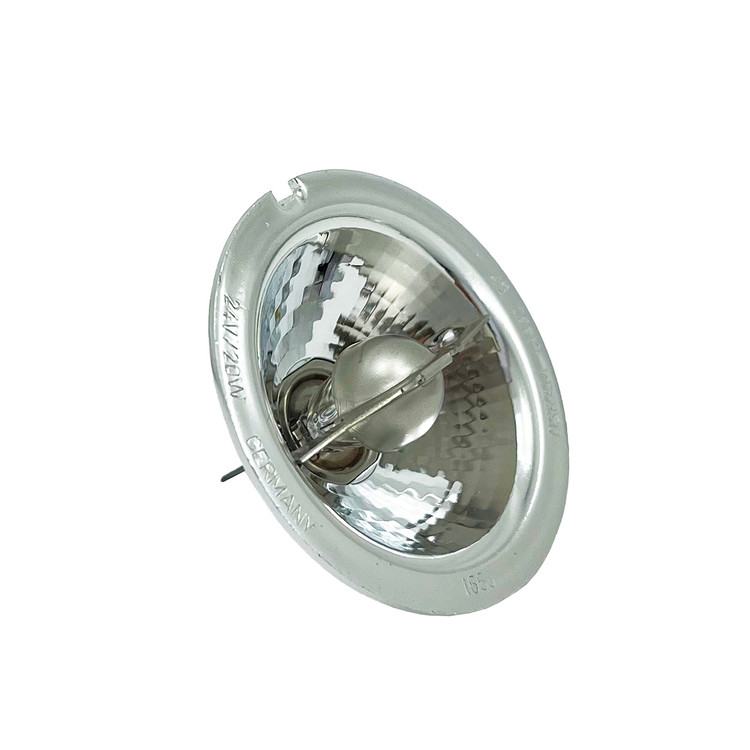 لامپ هالوژن کاسه فلز 24 ولت 20 وات پایه سوزنی