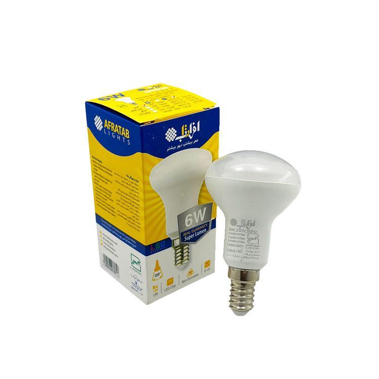 لامپ 6 وات سرپیچ E14 مدل گوش کوبی