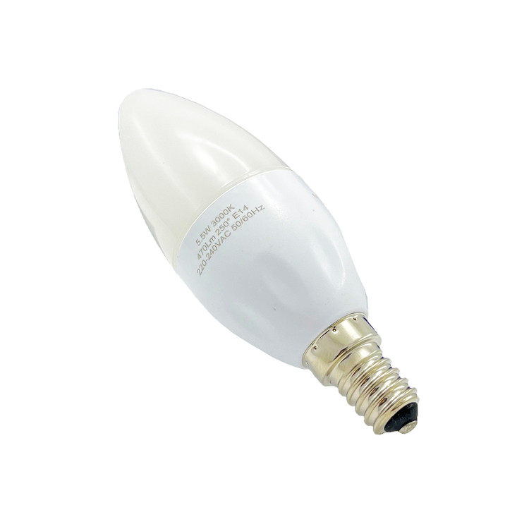 لامپ لوستری 5.5 وات سرپیچ E14 مدل شمعی