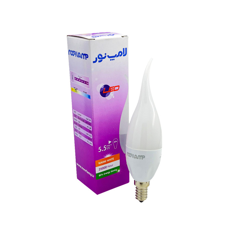 لامپ لوستری 5.5 وات سرپیچ E14 مدل اشکی