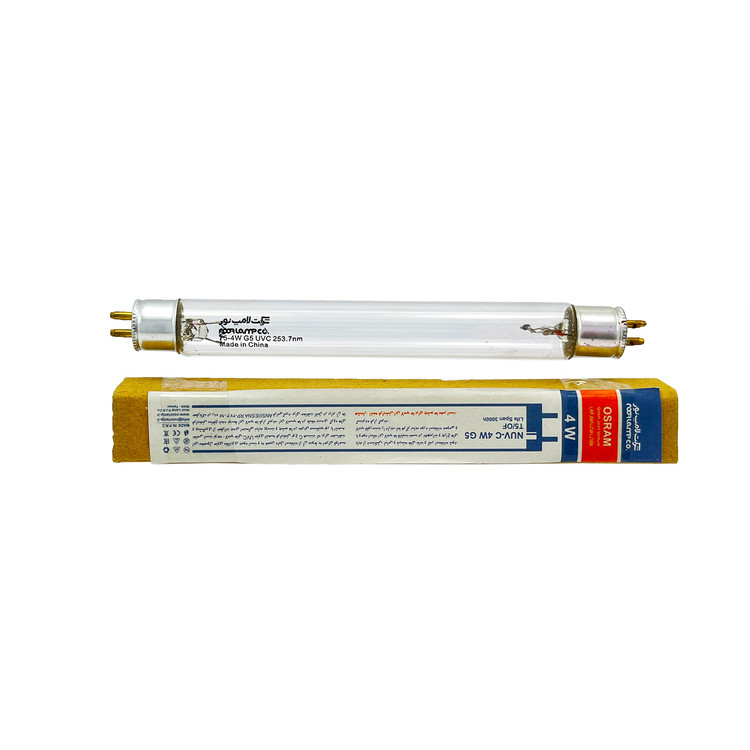 لامپ مهتابی یو وی سی (UV-C) 4 وات پایه G5