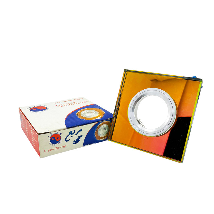 قاب هالوژن مربع کریستالی برش 6