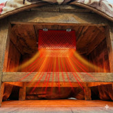 کرسی برقی فلزی با لامپ مادون قرمز