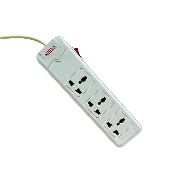 سه راهی 3 شاخه با سیم 3 متری کلید دار