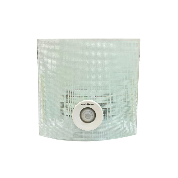 چراغ دیواری سنسور دار 360 درجه بدنه شیشه فلز