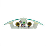 چراغ دیواری سنسور دار 360 درجه بدنه شیشه فلز