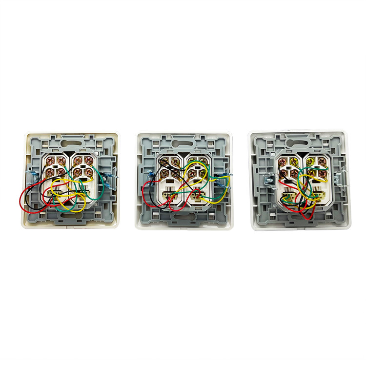 پریز تلفن دو سوکت مدل اسپایدر توس الکتریک K&S