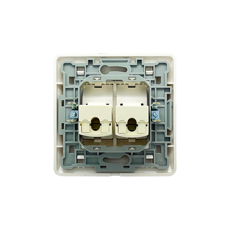 پریز شبکه دو سوکت توکار مدل اسپایدر توس الکتریک K&S