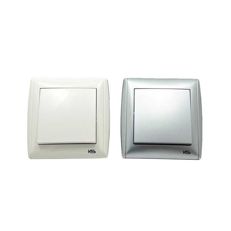 کلید تک پل ساده توکار مدل ژنو توس الکتریک K&S