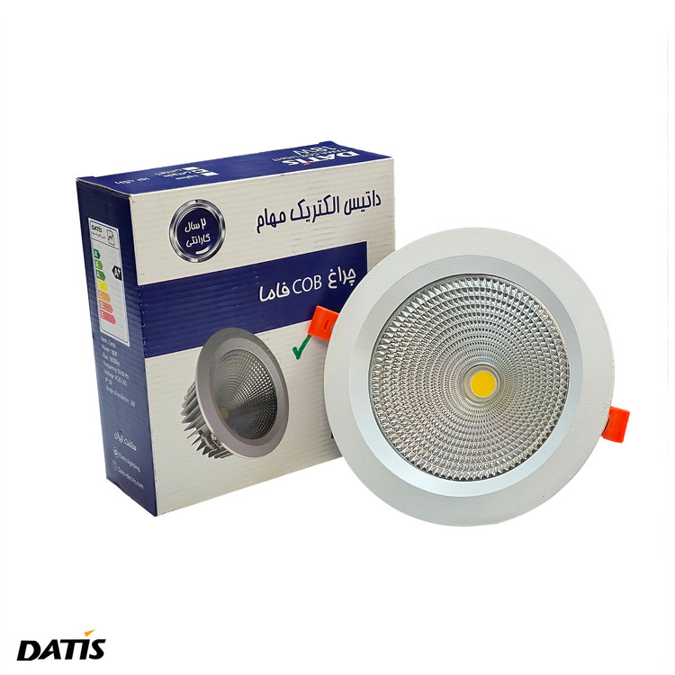 چراغ COB توکار 18 وات داتیس برش 15 سانتی متر