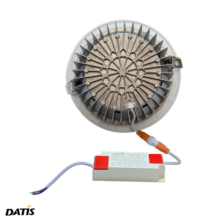 چراغ COB توکار 40 وات داتیس برش 17 سانتی متر